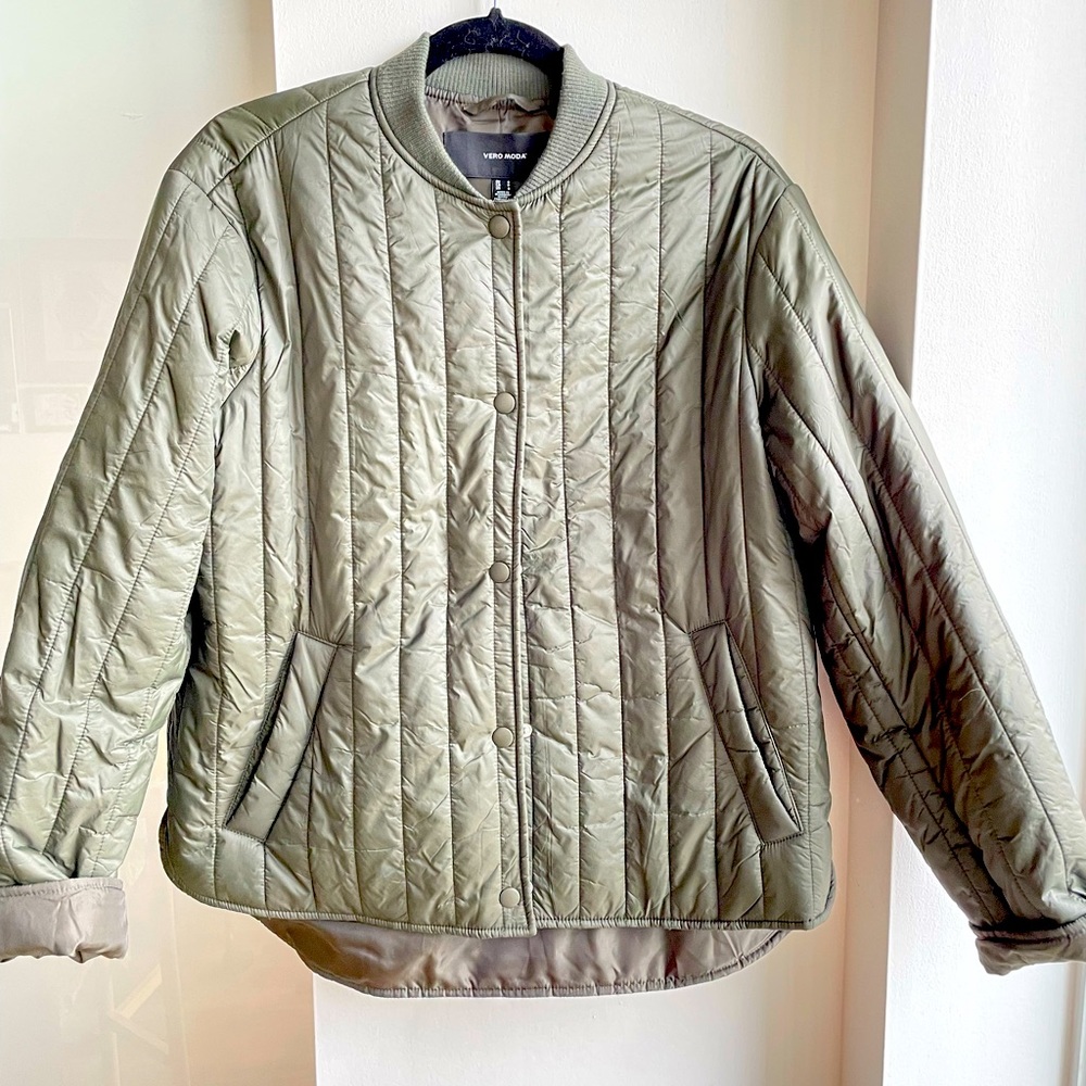 Green bomber jacket